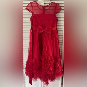 Rare Editions Red Embellished Dress.